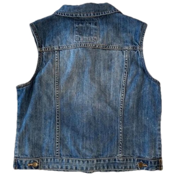 THE LIMITED Blue Denim Vest Size M - Picture 2 of 5